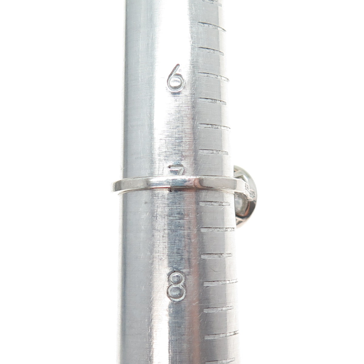 925 Sterling Silver Round-Cut C Z Engagement Ring Size 7