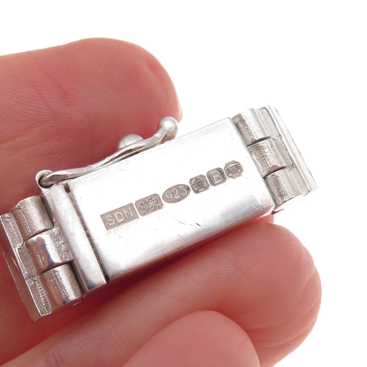 Serge DeNimes 925 Sterling Silver Vintage England Bracelet / Necklace Box Lock