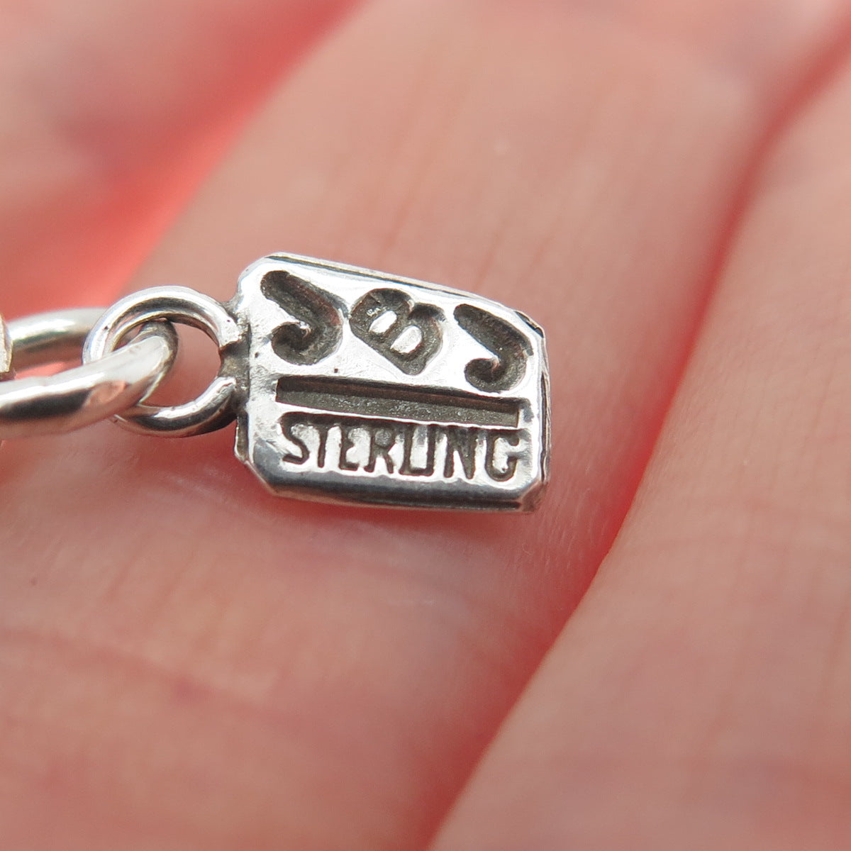 JBJ Jorie Browder Sterling Silver Vintage Bracelet / Necklace Slide Lock Clasp