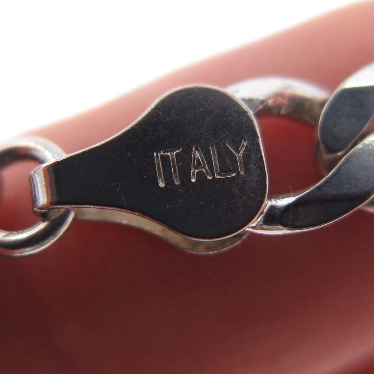 HAN 925 Sterling Silver Vintage Italy Figaro Chain Necklace 24"