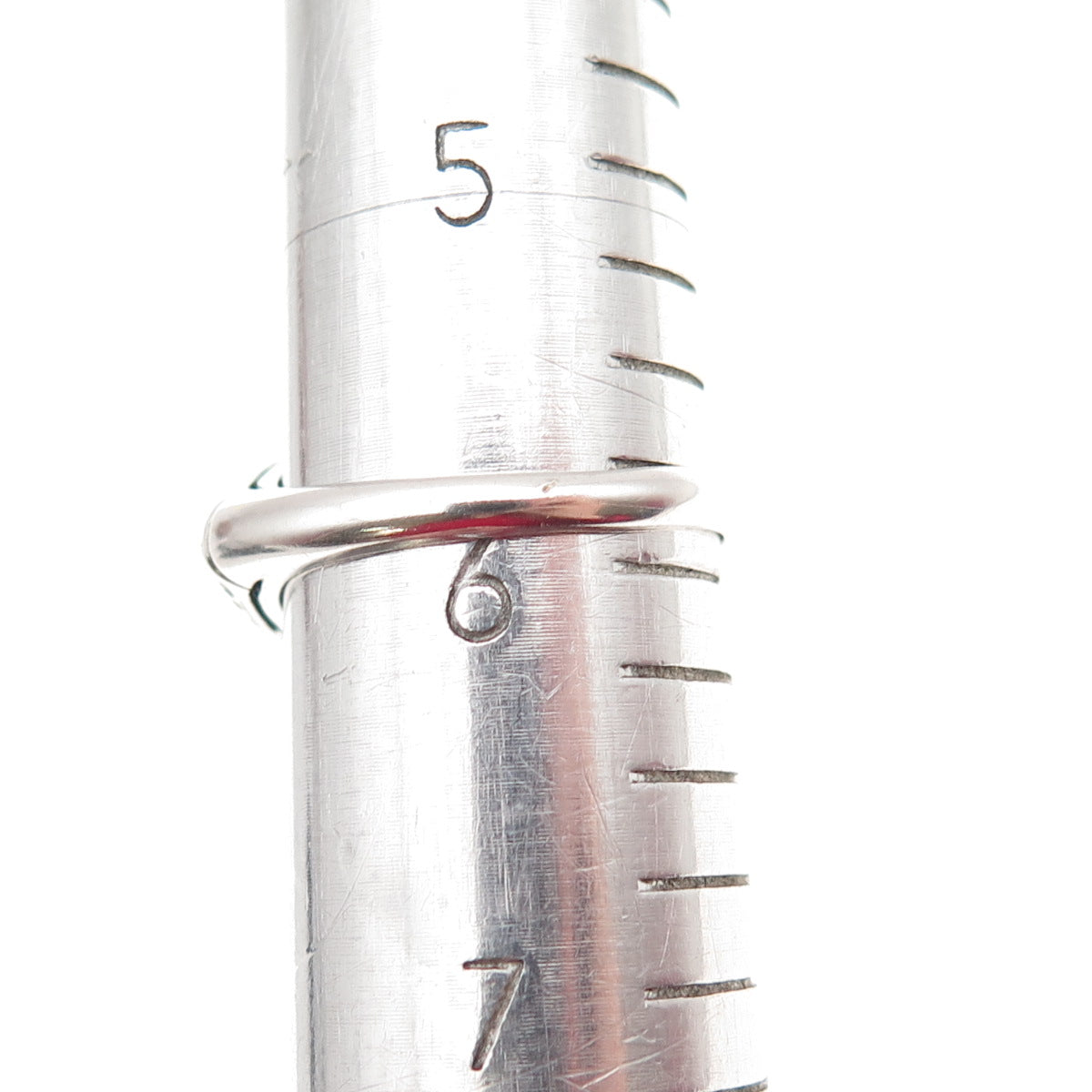 CNA Pranda 925 Sterling Silver Real Diamond & Emerald Oxidized Ring Size 6