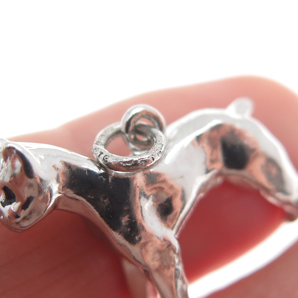 925 Sterling Silver Vintage Boxer Dog Minimalist Charm Pendant