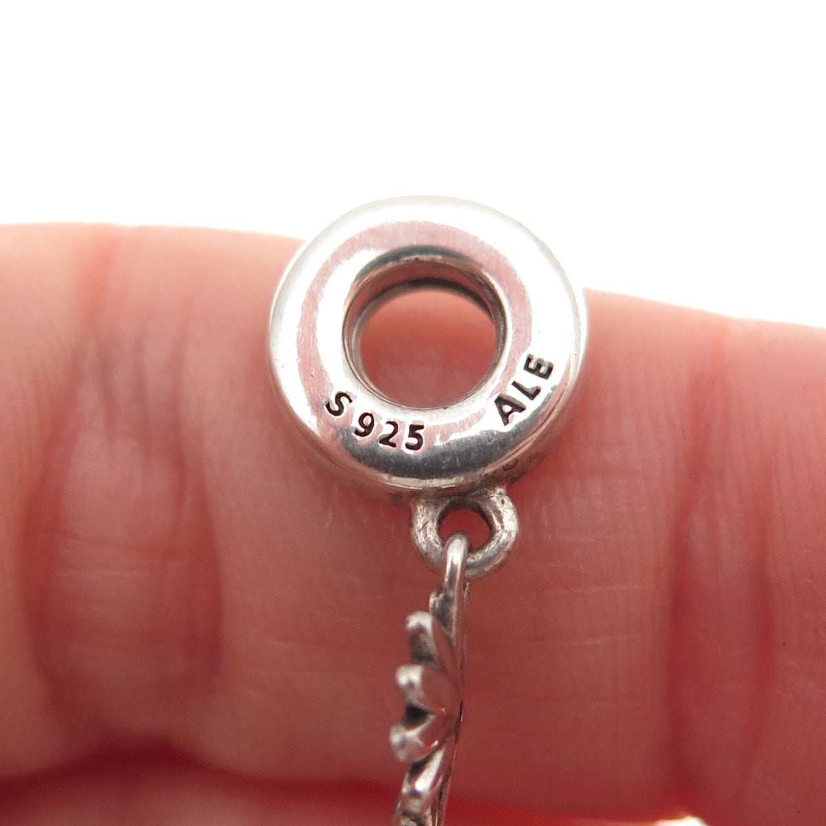 Pandora 925 Sterling Silver Daisy Flower Safety Chain Charm