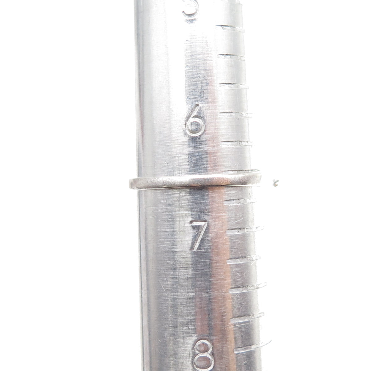 925 Sterling Silver Real Round-Cut Diamond Heart Ring Size 6.5