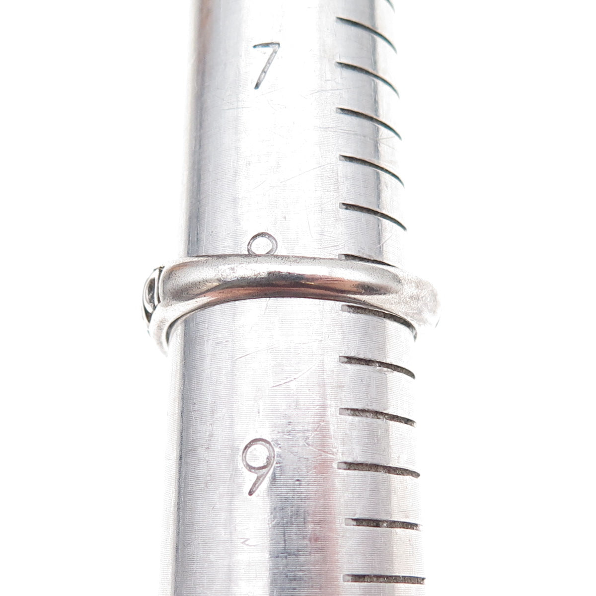 Nevada 925 Sterling Silver Vintage Spiral Oxidized Ring Size 8.25