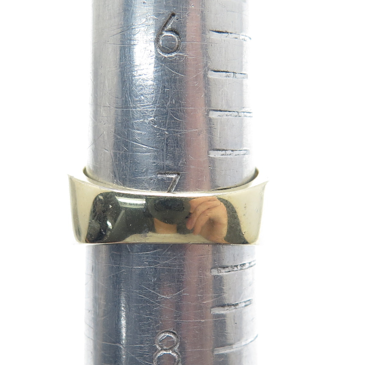 925 Sterling Silver Gold Plated Round-Cut Shaped C Z Signet Ring Size 7.25
