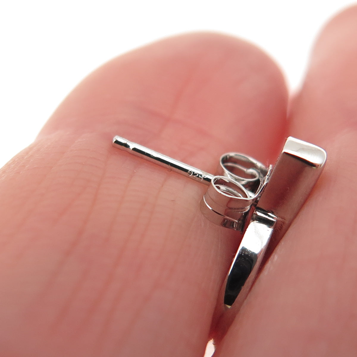 925 Sterling Silver Round-Cut C Z Modernist Disc Earrings