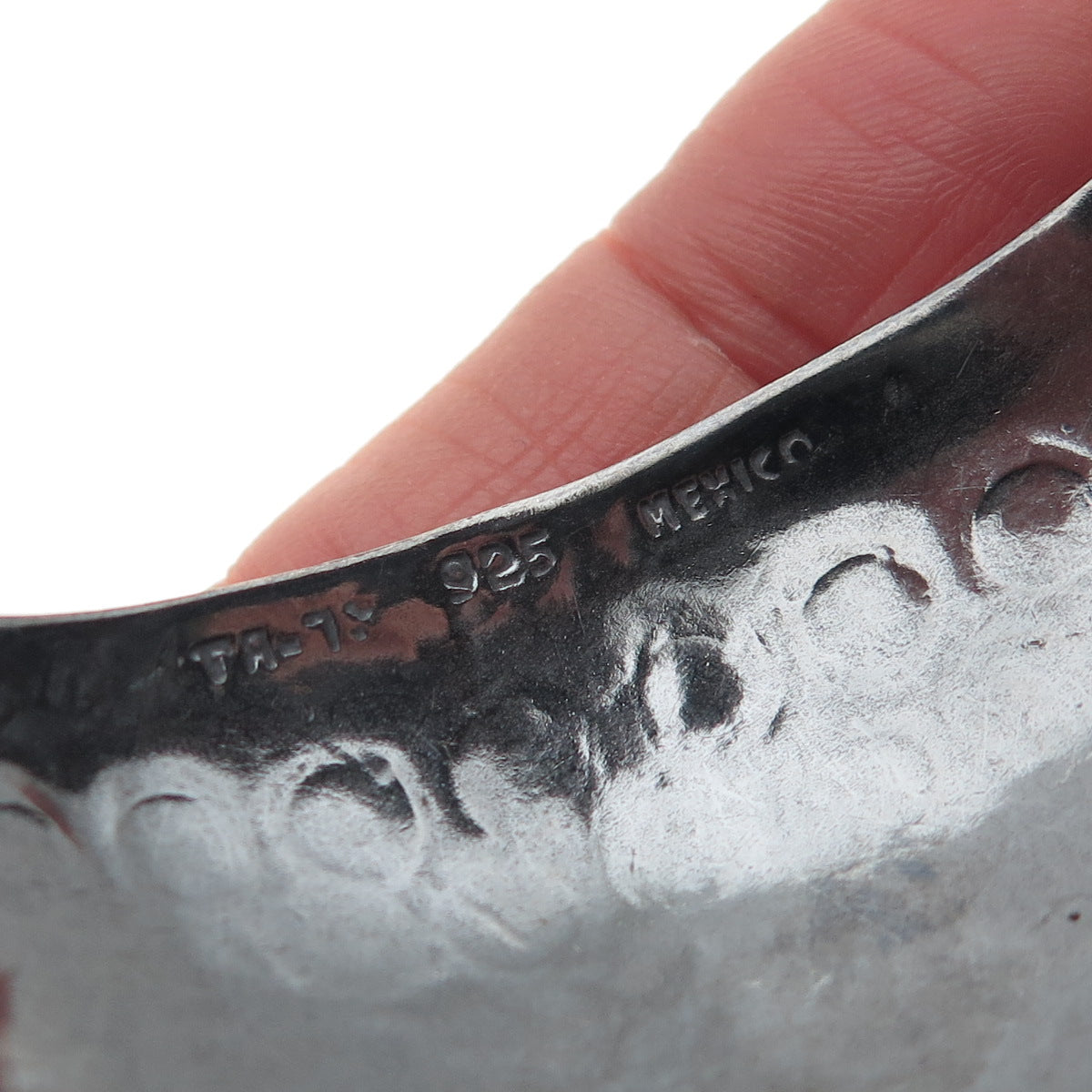 925 Sterling Silver Vintage Mexico Multi-Gem Modernist Adjustable Bracelet 7"