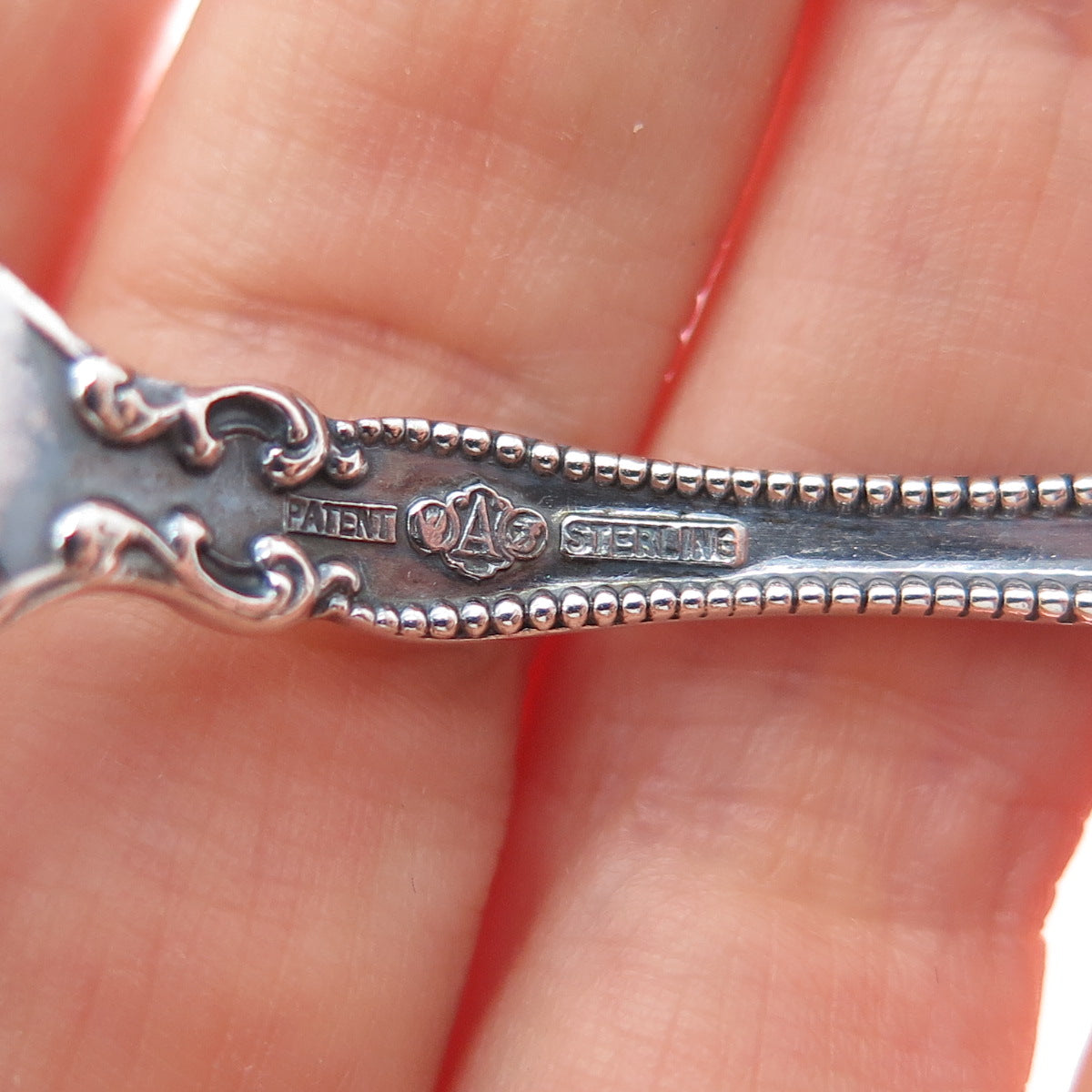 ALVIN 925 Sterling Antique 1900 Raleigh New Library Washington DC Coffee Spoon