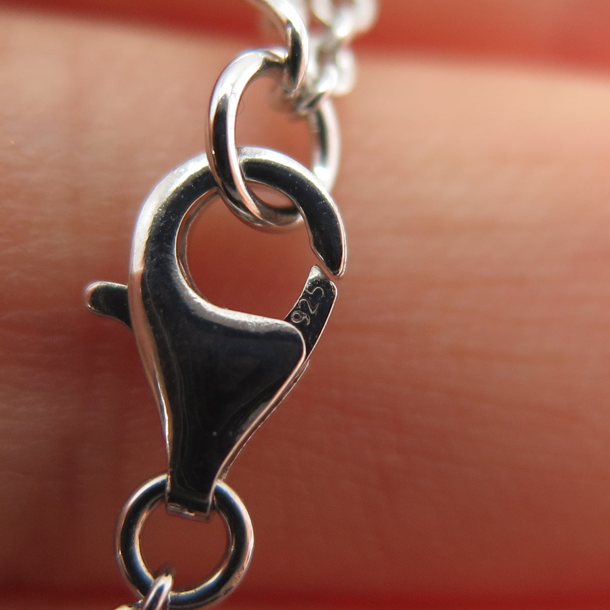 925 Sterling Silver Cross Station Cable Link Bracelet 7.25-8.25"