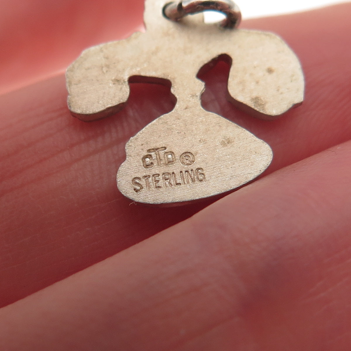 O.C. TANNER 925 Sterling Silver Vintage Retro Rotary Phone Mini Charm Pendant