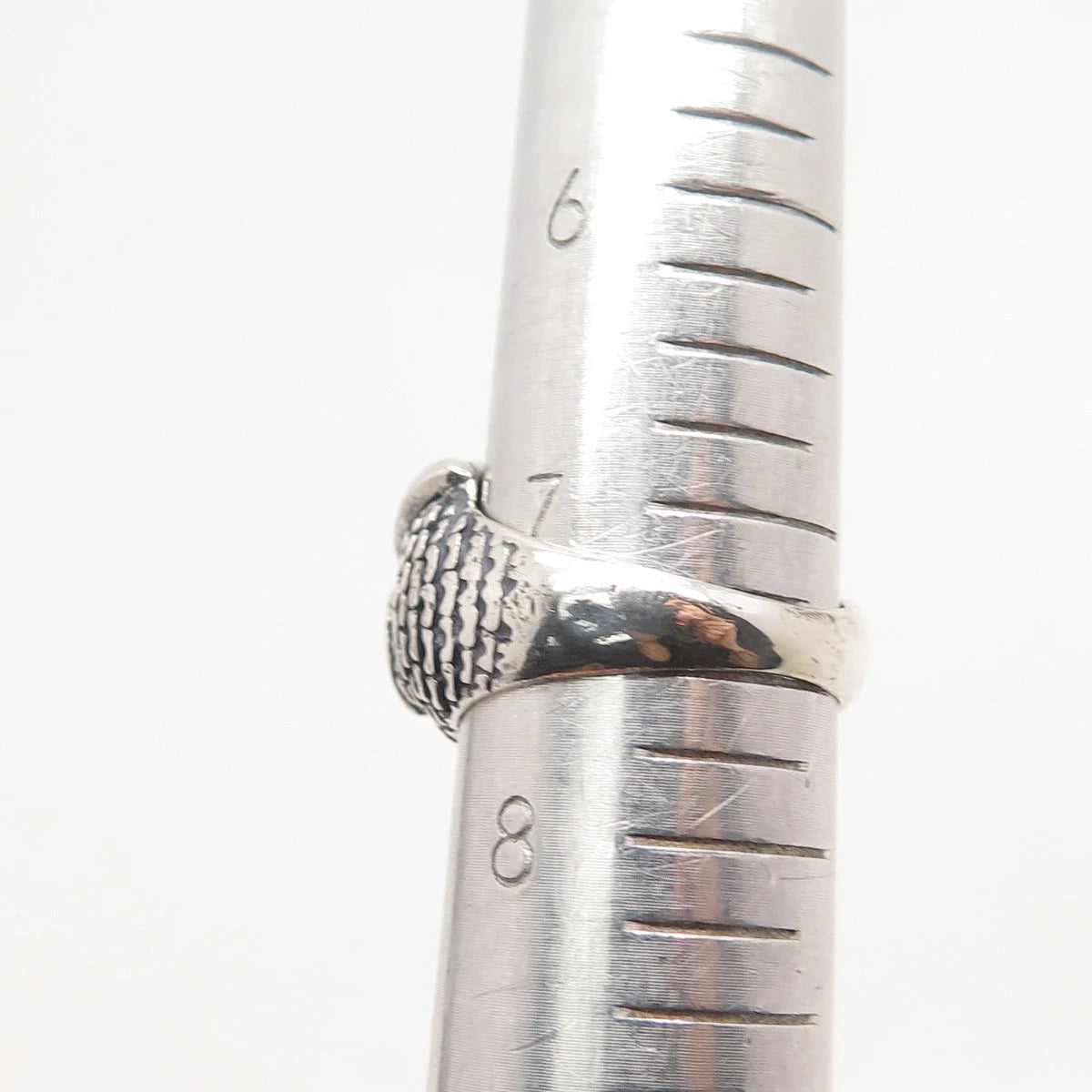 925 Sterling Silver Vintage Wise Owl Ring Size 7.5
