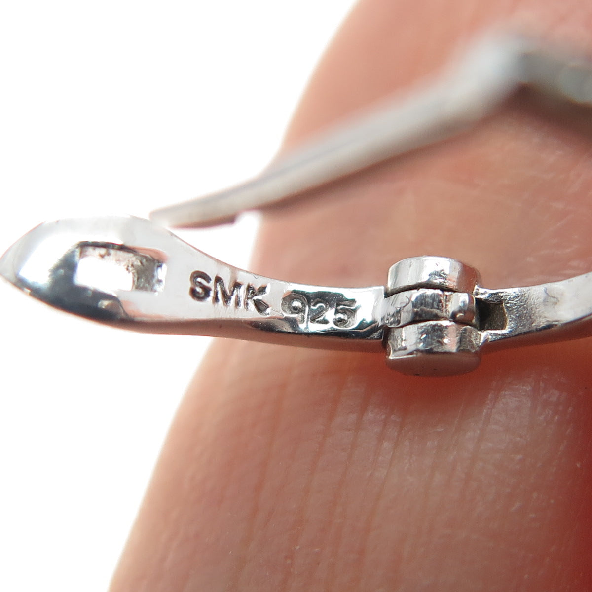 925 Sterling Silver Real Diamond & Oval-Cut Ruby Dangle Earrings