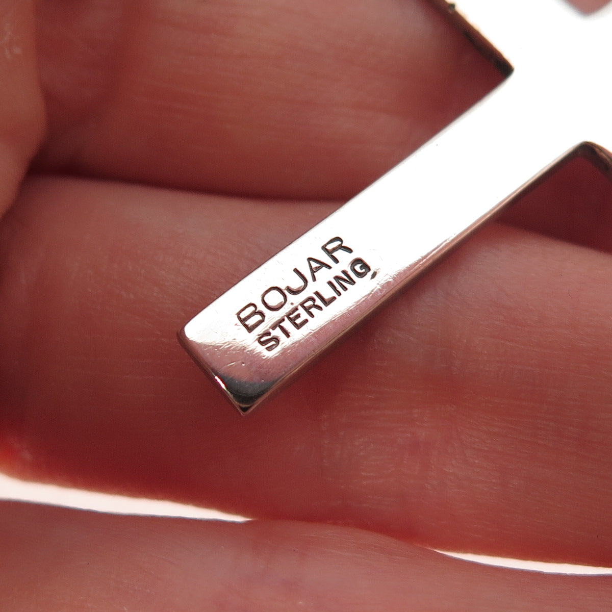 Bojar 925 Sterling Silver Vintage Cross Religious Charm Pendant