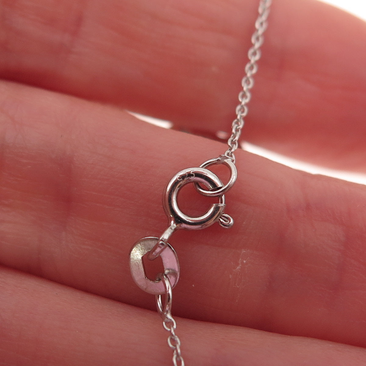 Chuck Clemency 925 Sterling Silver Real Tanzanite Cable Chain Necklace 20"
