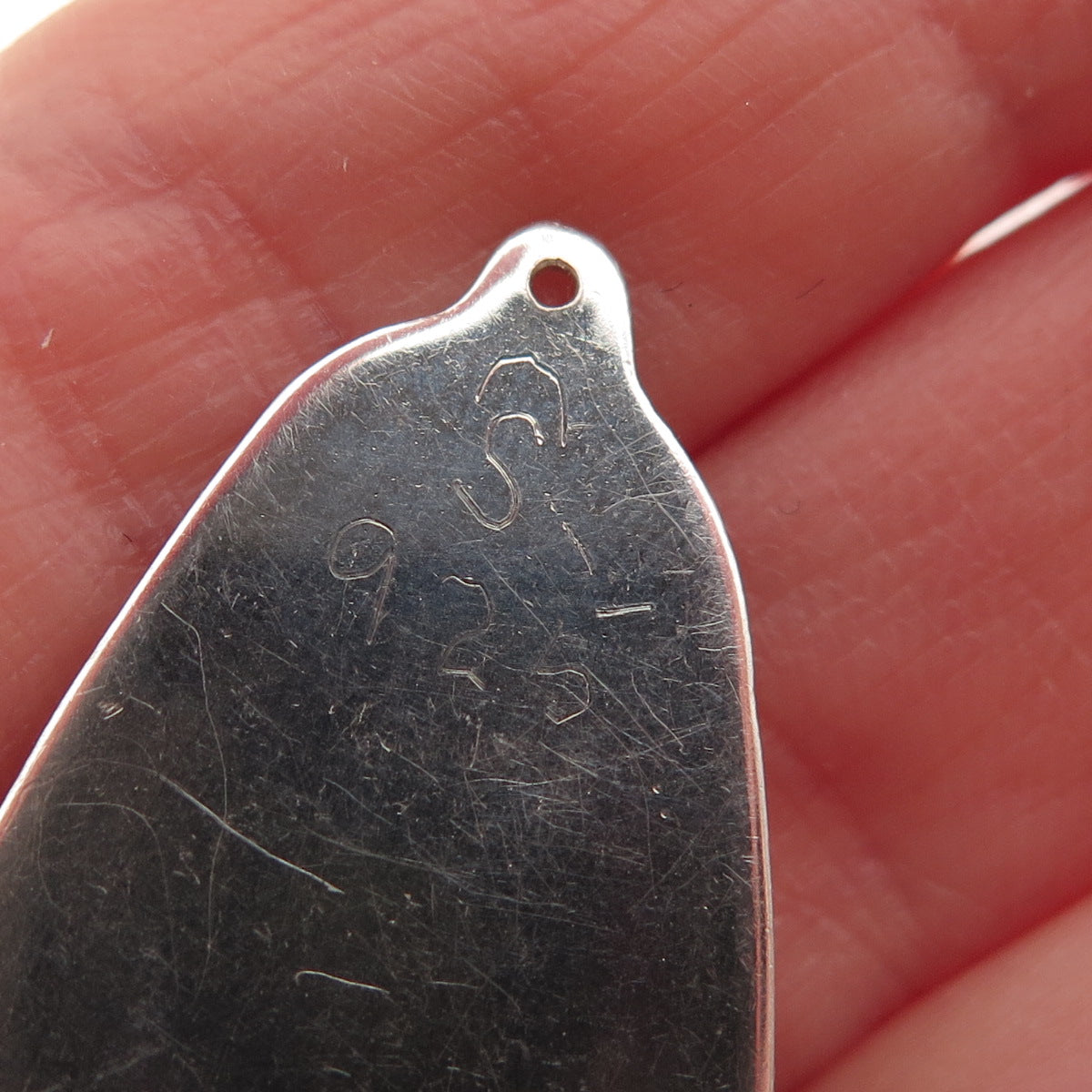 Stanley Bain Navajo Old Pawn Sterling Silver Vintage Southwestern Jade Pendant