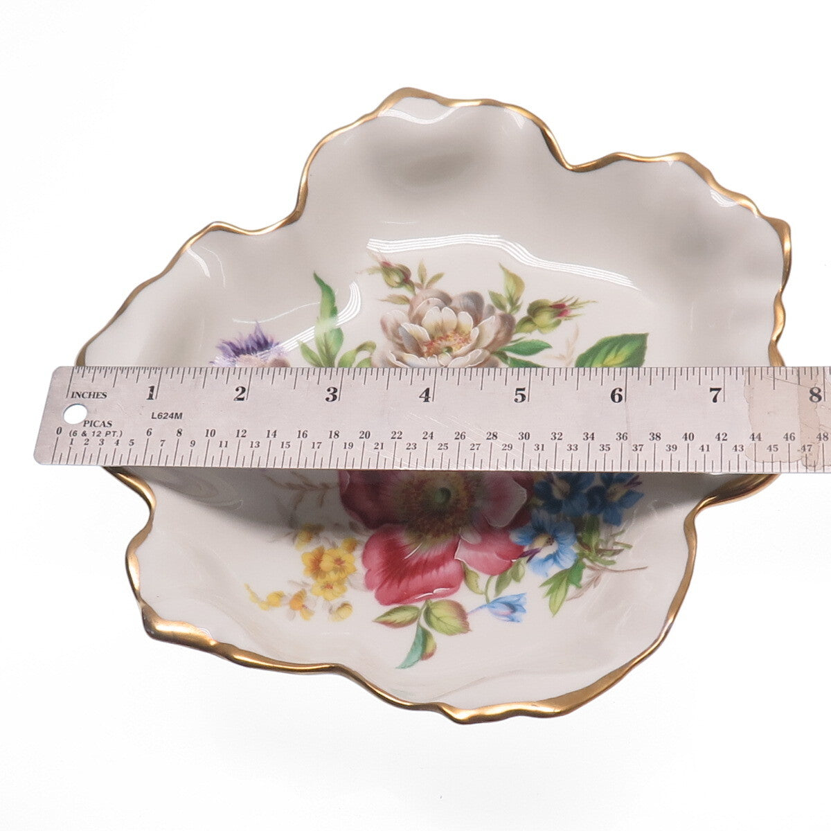 LIMOGES Antique France Floral Hand Painted Collectable Porcelain Cabinet Plate