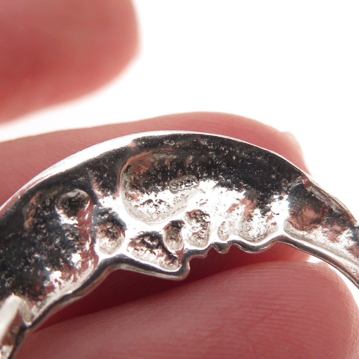 925 Sterling Silver Vintage Crescent Man in The Moon Slide Pendant