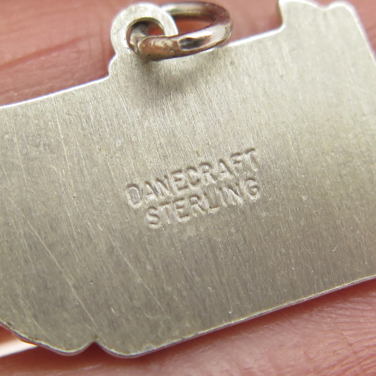 DANECRAFT 925 Sterling Silver Vintage Enamel Pennsylvania Charm Pendant