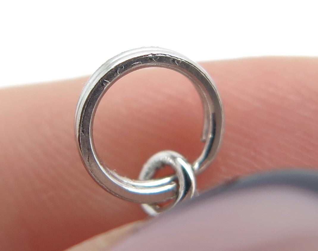 925 Sterling Silver Vintage Boy Filigree Round Charm Pendant