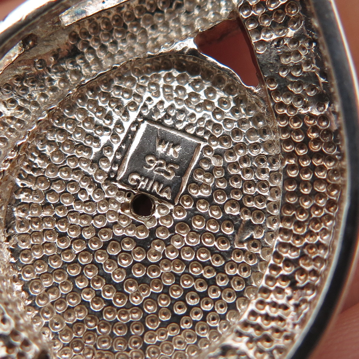 WHITNEY KELLY 925 Sterling Silver Vintage Real Opal Druzy & Red Garnet Pendant