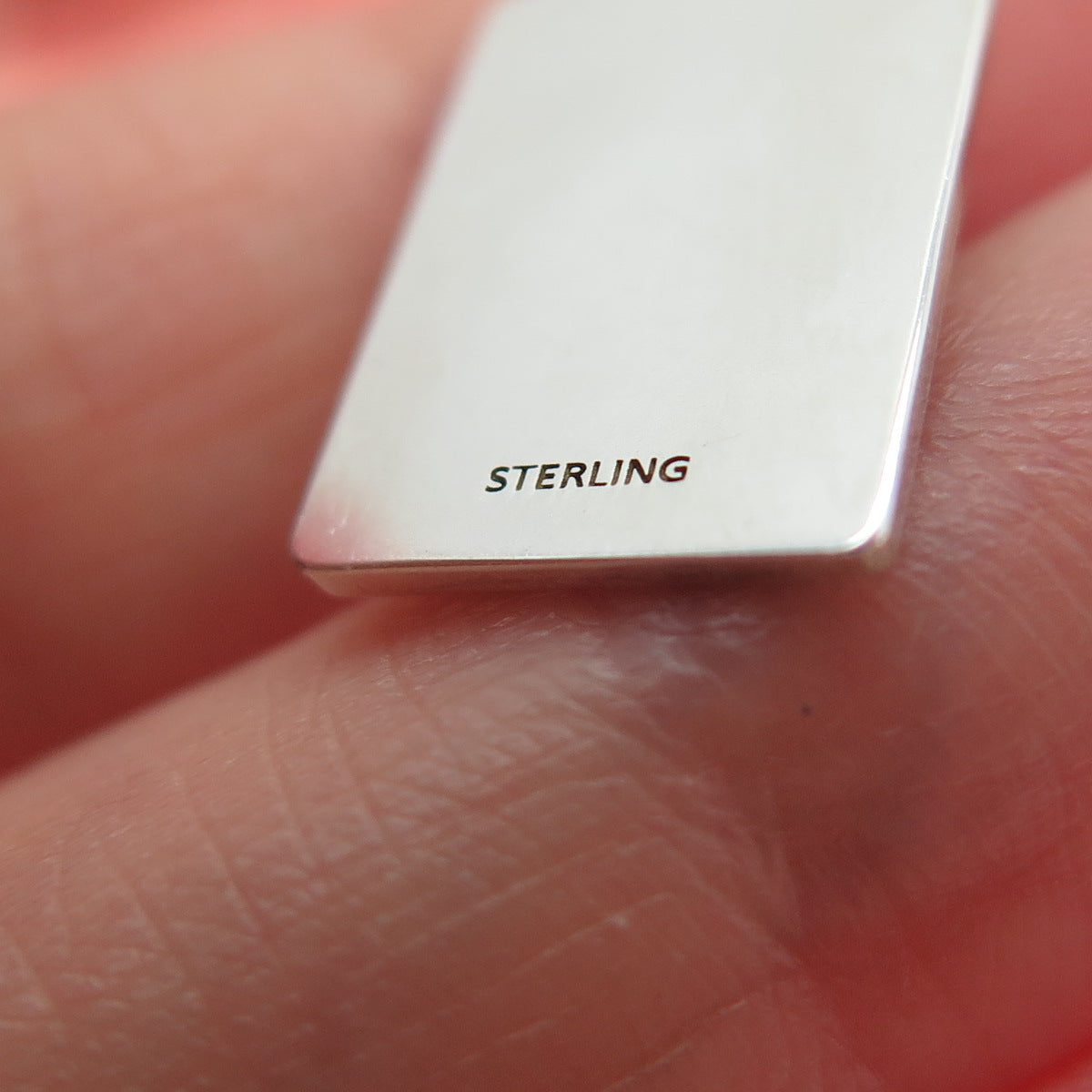 925 Sterling Silver Red Enamel You Are A Queen Minimalist Charm Pendant
