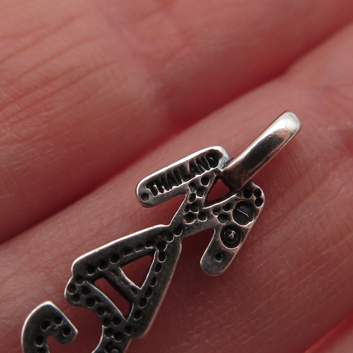 925 Sterling Silver Vintage John Lennon Imagine Charm Pendant