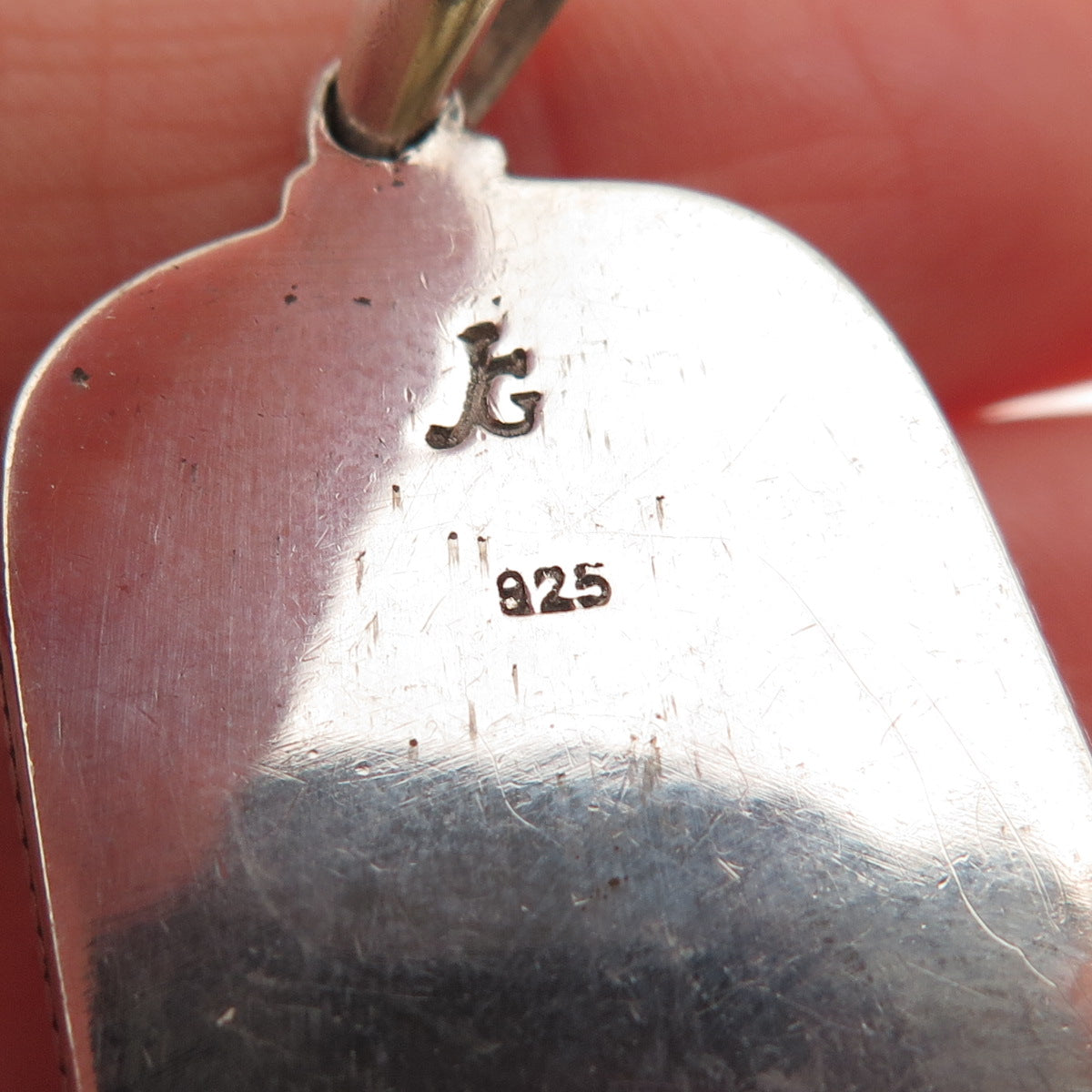 JACK GUTSCHNEIDER 925 Sterling Silver Vintage Real Seraphinite Modernist Pendant