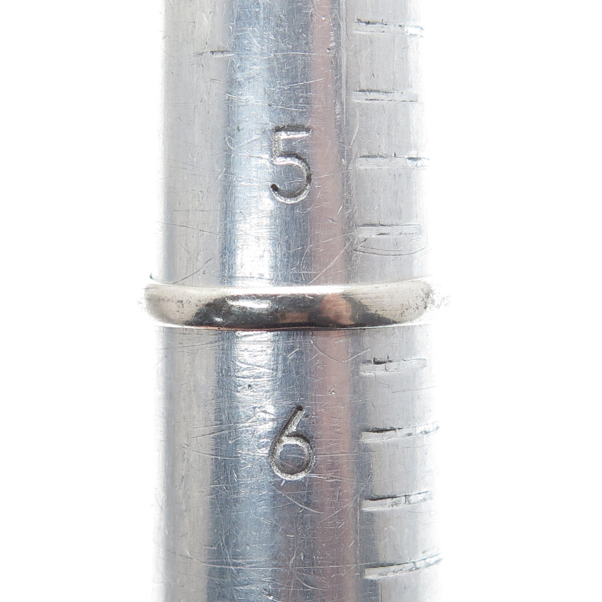 925 Sterling Silver Vintage Southwestern Turquoise Inlay Oxidized Ring Size 5.5