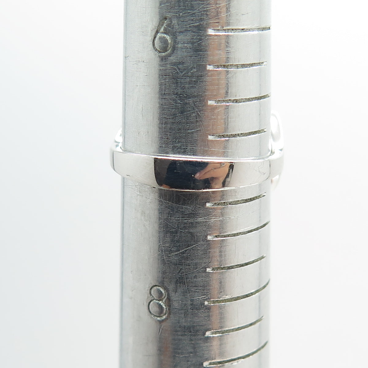 925 Sterling Silver Real Round-Cut Diamond Floral Statement Ring Size 7.25