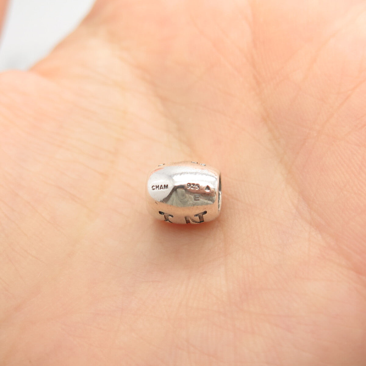 925 Sterling Silver Chamilia "NY" Heart Bead Charm