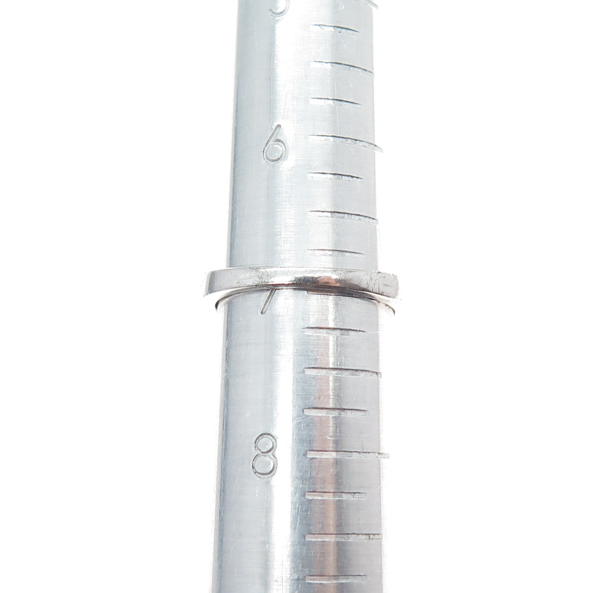 925 Sterling Silver Real Round-Cut Diamond Infinity Promise Ring Size 7