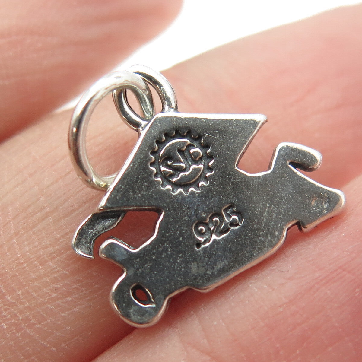 925 Sterling Silver Vintage "2006" Graduation Cap Charm Pendant