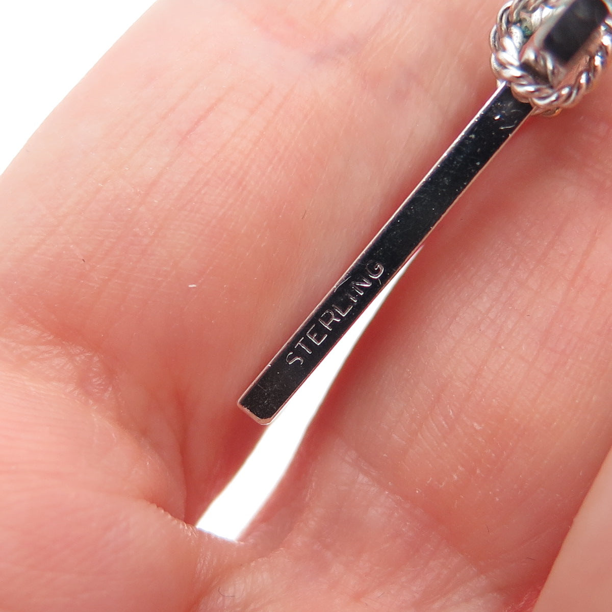 925 Sterling Silver Vintage Cross Religious Charm Pendant