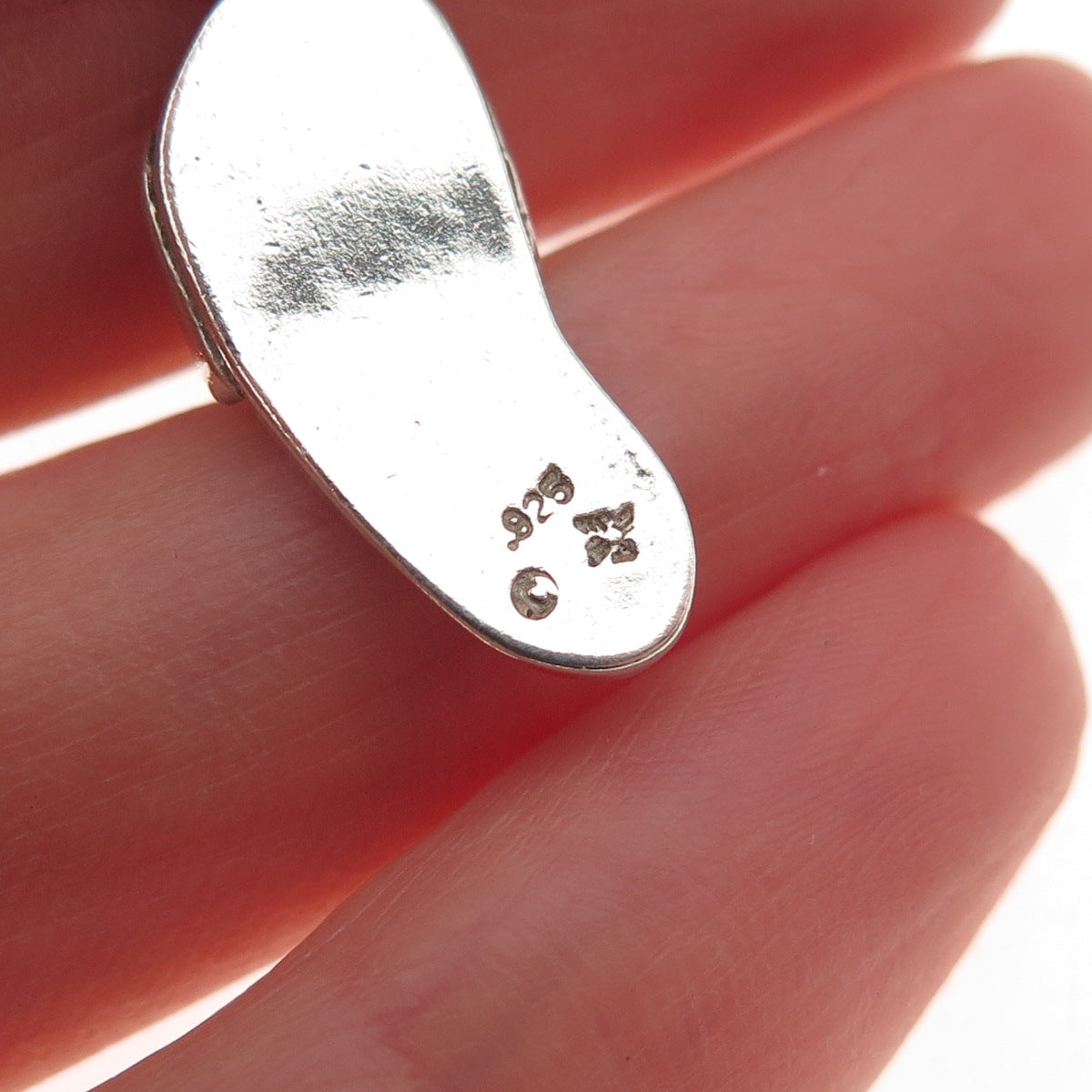 Sunwest 925 Sterling Silver Vintage Sandal Oxidized 3D Charm Pendant