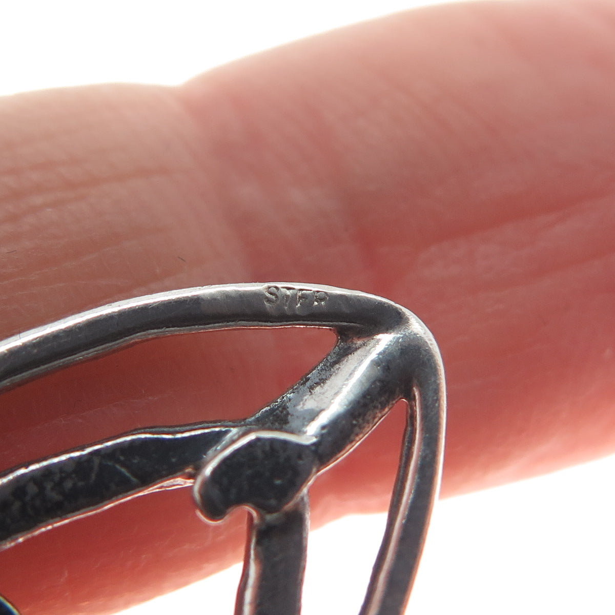 925 Sterling Silver Vintage Celtic Knot Oxidized Pin Brooch