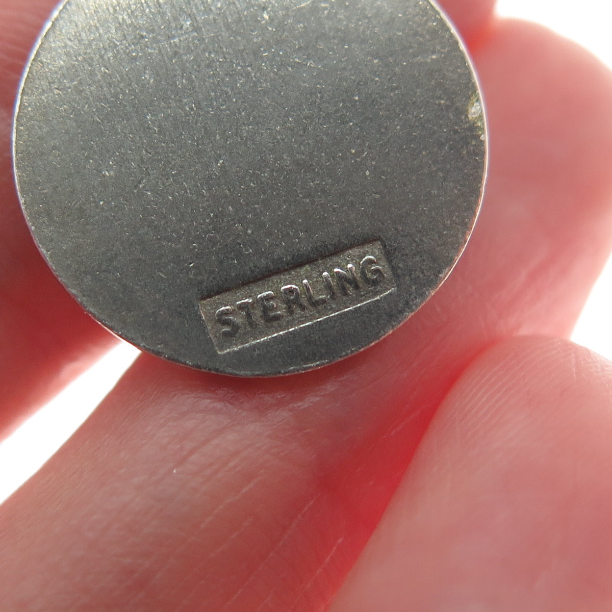 925 Sterling Silver Vintage Enamel United Nations Minimalist Charm Pendant