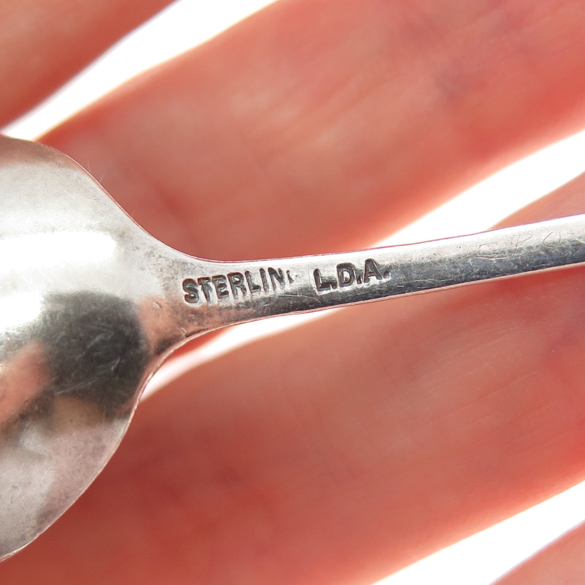 LOUIS DAVID ANDERSON Sterling Silver Antique Art Deco Dania Lizard Coffee Spoon