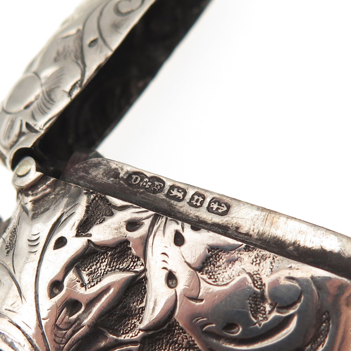 Deakin & Francis 925 Sterling Silver Antique 1894 Birmingham Vesta Match Case
