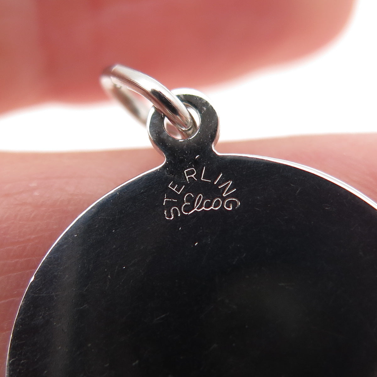 ELCO 925 Sterling Silver Vintage Engraved Matron of Honor Charm Pendant