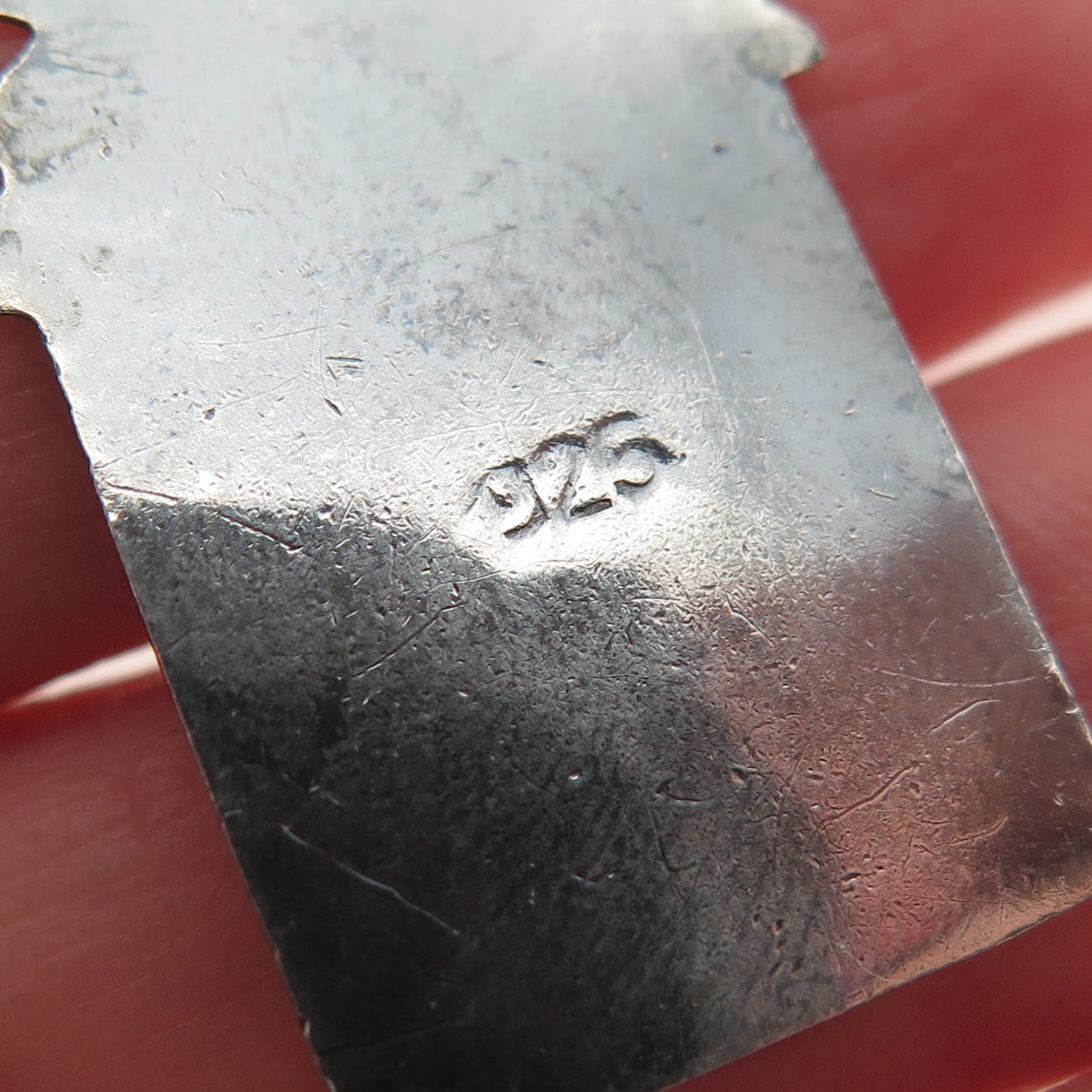 925 Sterling Silver Vintage Real Ruby Horse Oxidized Charm Pendant