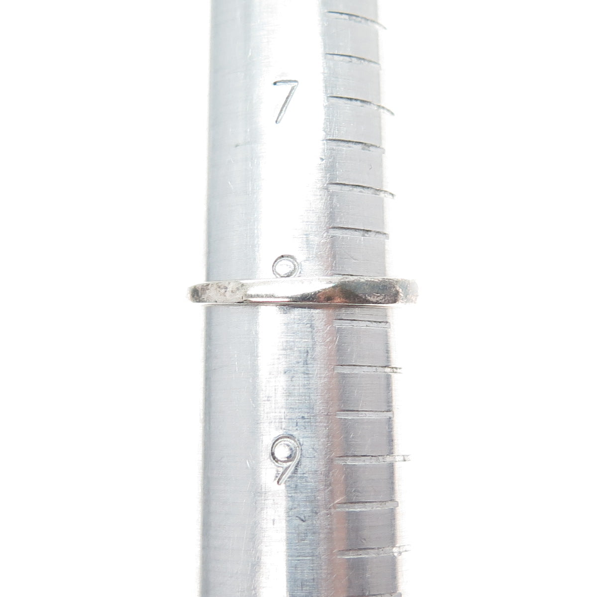 925 Sterling Silver Vintage Real Turquoise Modernist Heart Ring Size 8.25