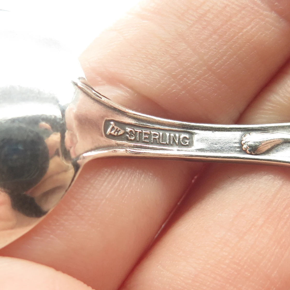 925 Sterling Silver Antique Watson States & Cities "Illinois" Demitasse Spoon