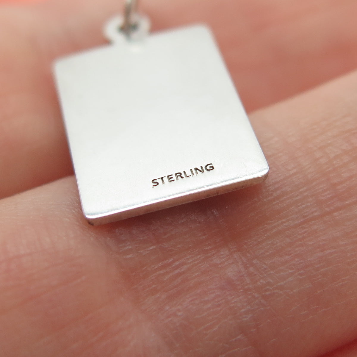 925 Sterling Silver Enamel I Am The Creator Of My Love Minimalist Charm Pendant
