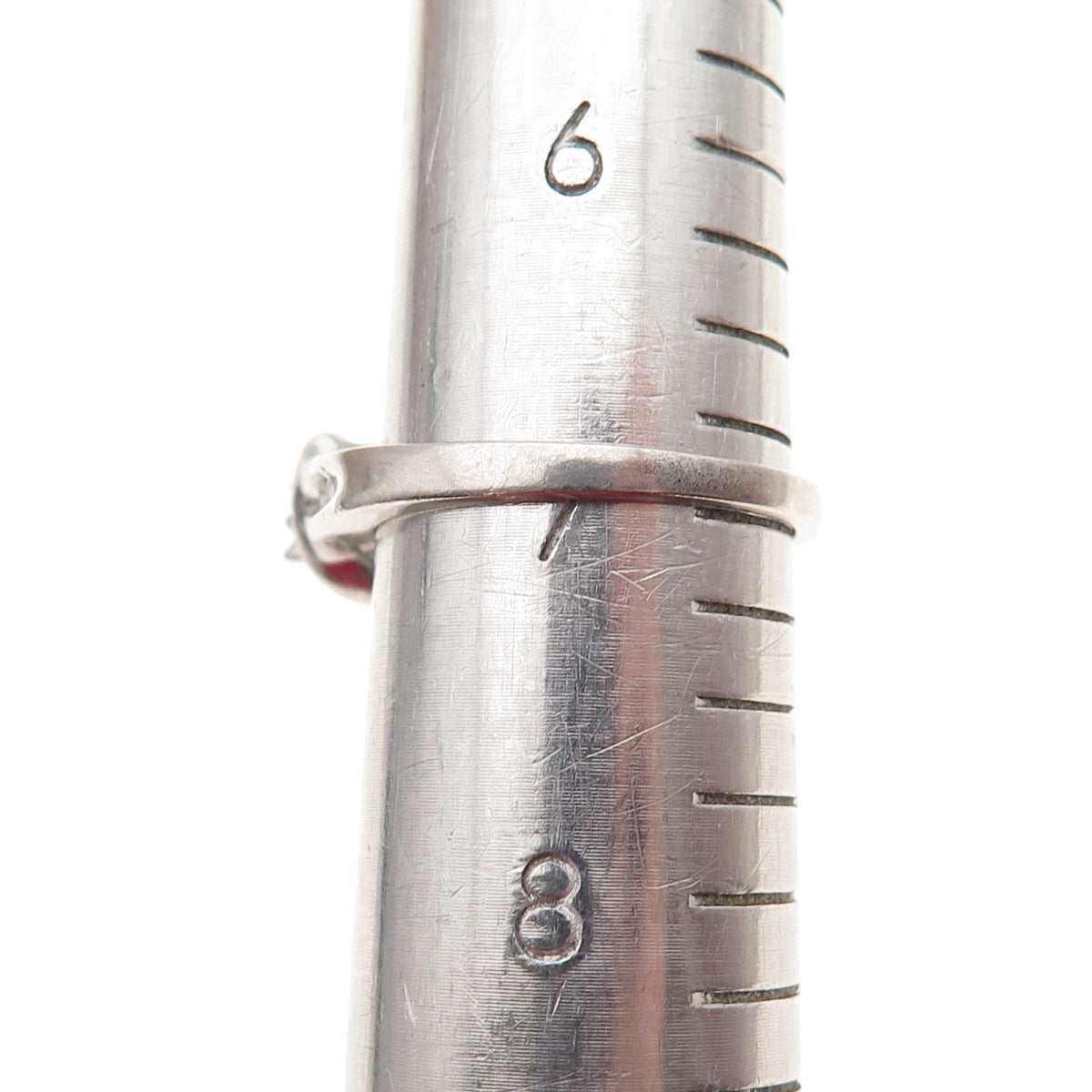 925 Sterling Silver Real Diamond Engagement Ring Size 7