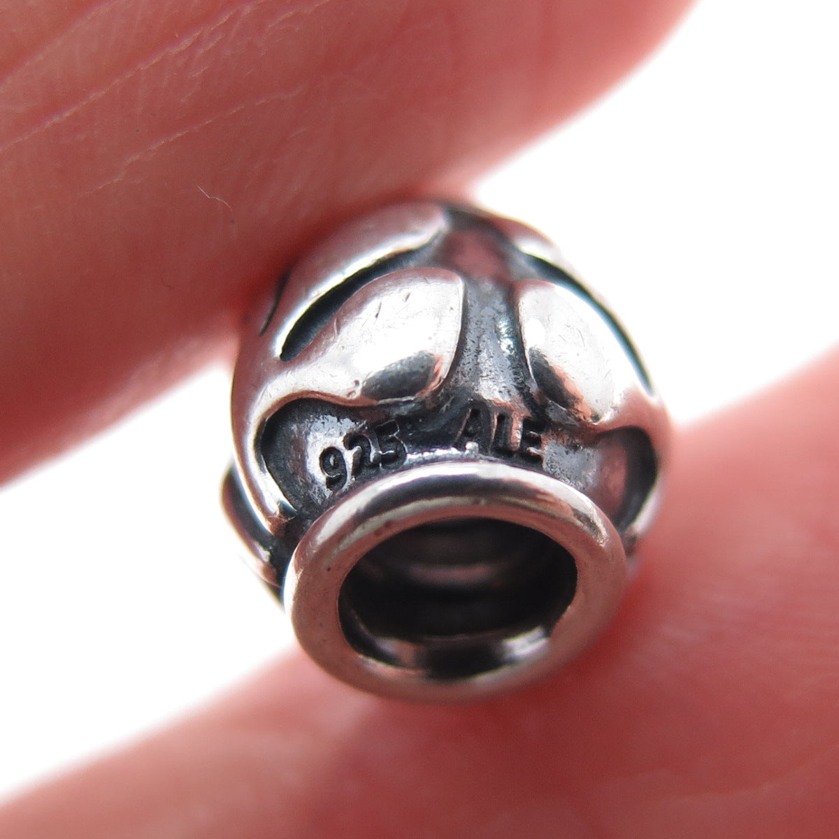 PANDORA 925 Sterling Silver Friendly Florets Slide Bead Charm