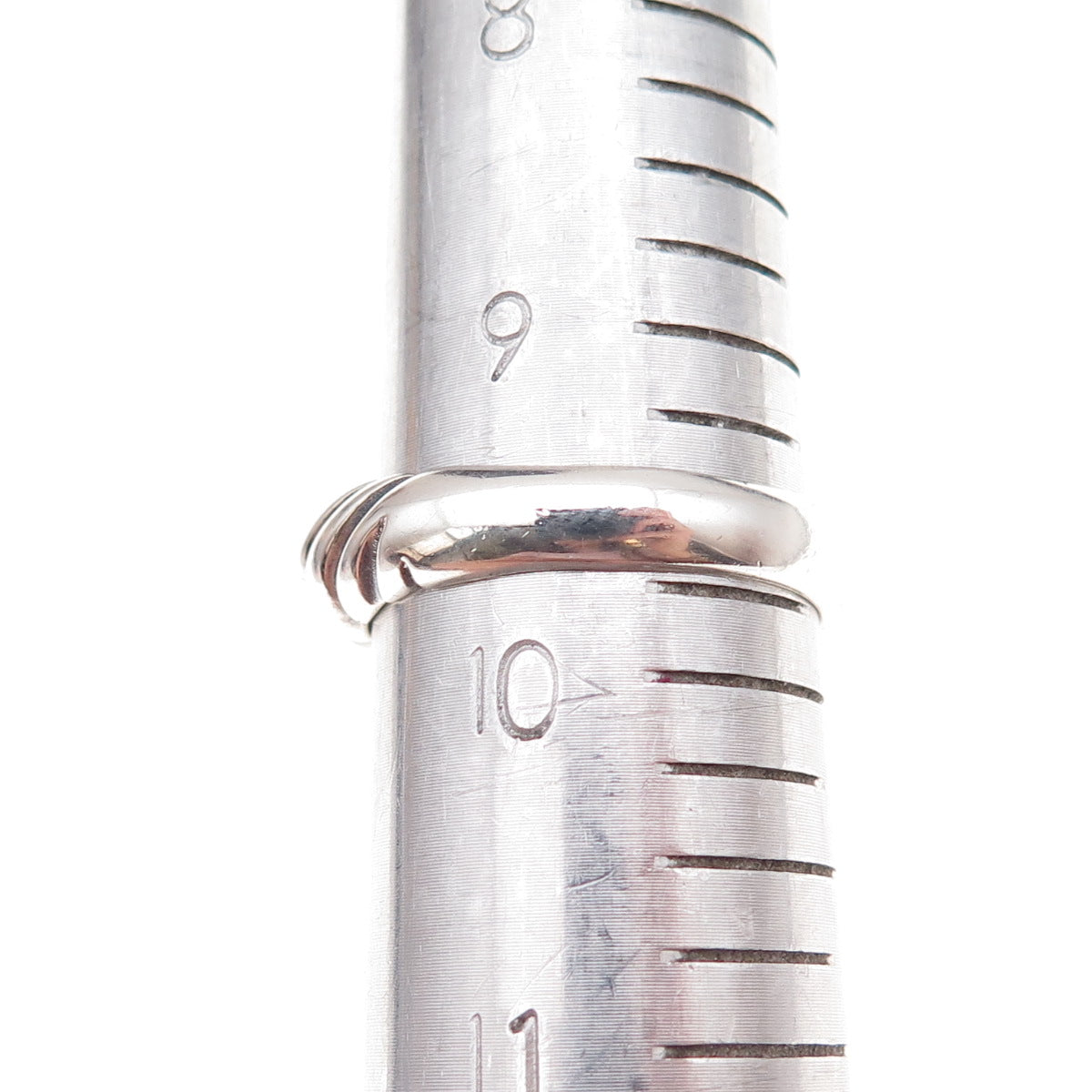 Flli Menegatti Sterling Silver 18K Gold Vintage Italy Blue Topaz Ring Size 9.75