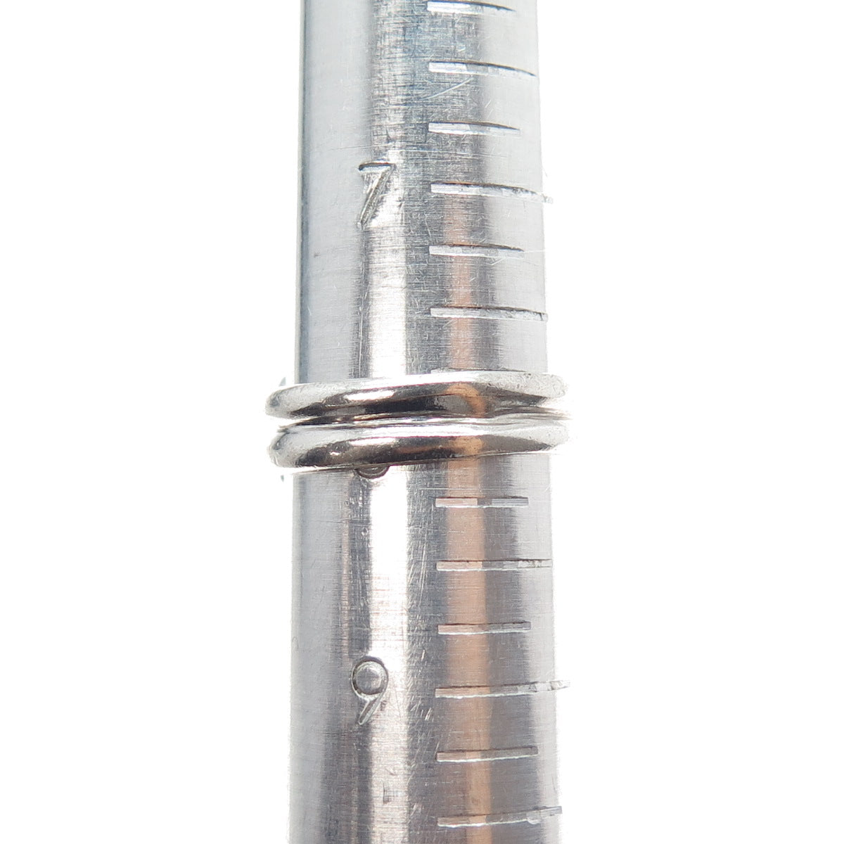 CHAPAL ZENRAY 925 Sterling Silver Vintage Love Mariner Knot Oxidized Ring Size 8