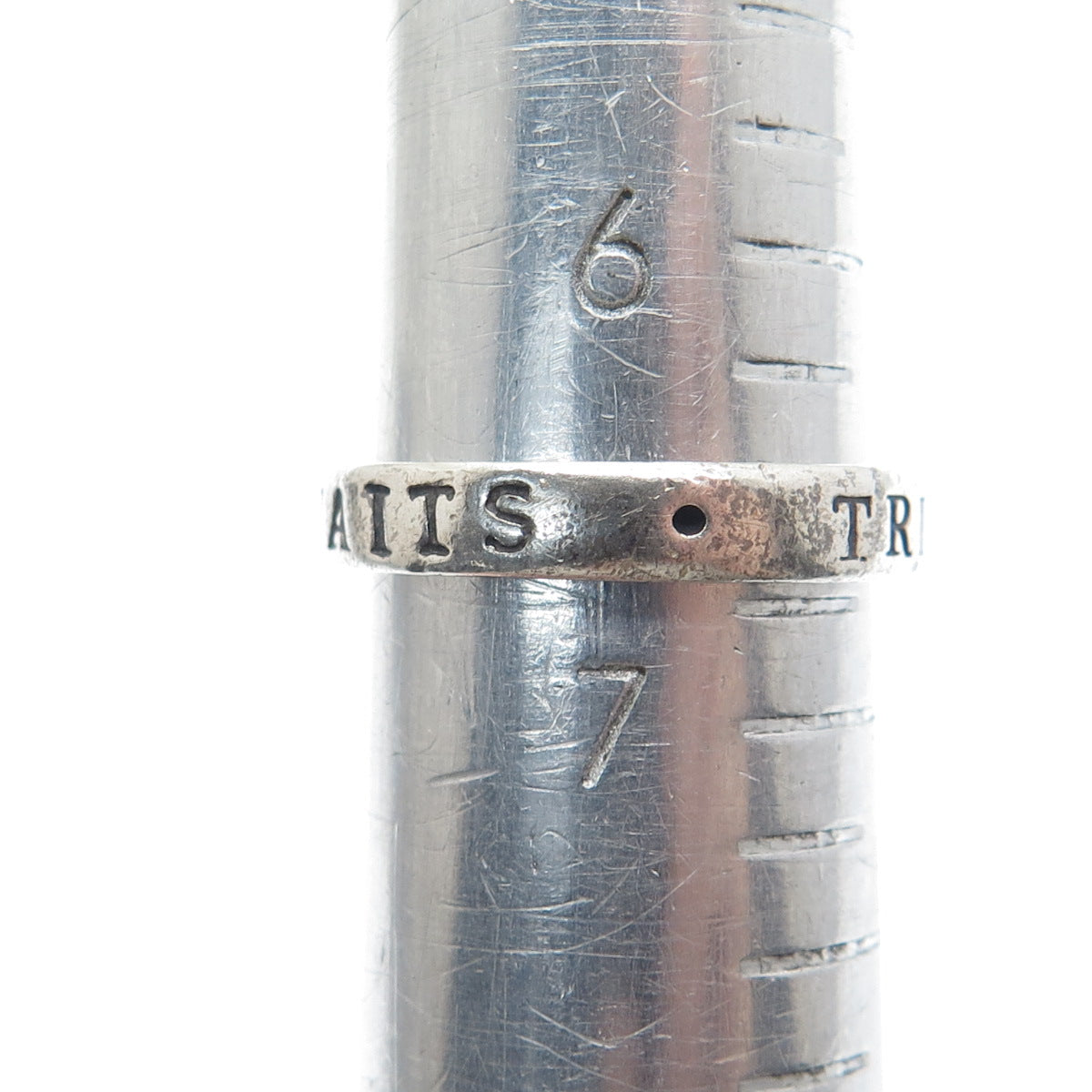 925 Sterling Silver Vintage True Love Waits Band Ring Size 6.75