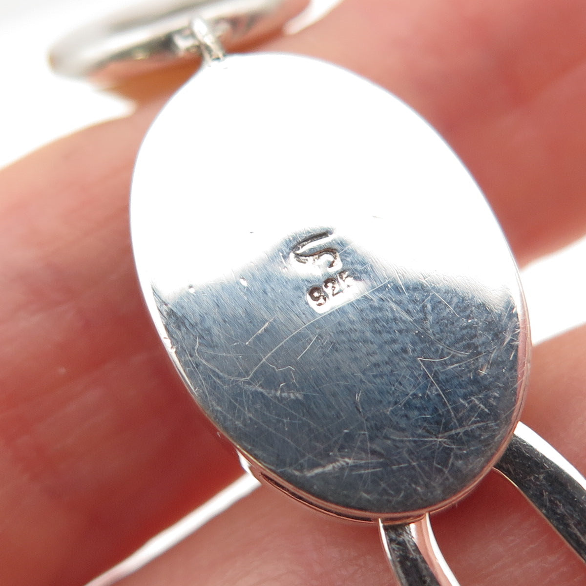 925 Sterling Silver Vintage Real Pearl Chain Necklace 18"